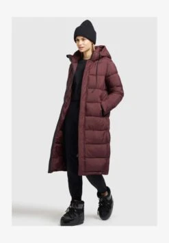 Khujo JULINA MATT - Wintermantel - Dunkelrot -Modekleidung f1b8eb26d8764fbba66c8db6800680cc