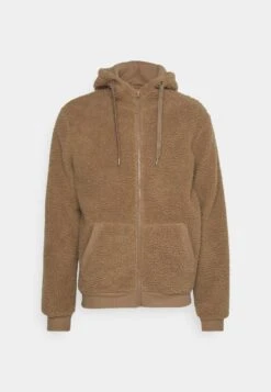 Pier One BORG ZIP-UP JACKET - Fleecejacke - Dark Green -Modekleidung f1b9950d7cb9410eb6aef1dd88daa0f5