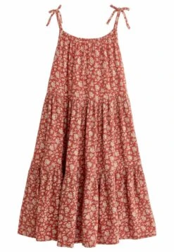 Next TIERED STRAPPY STANDARD - Freizeitkleid - Orange Ditsy -Modekleidung f1e4ce8eb1af4c51ad786ca386f3ee7b