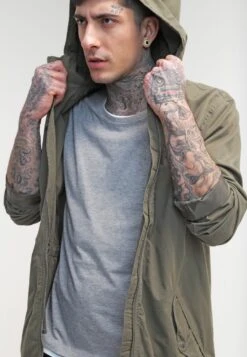 Pier One Parka - Khaki -Modekleidung ffa45efc2dcd46dca209c3efa063c7ea