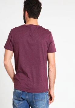 Pier One T-Shirt Basic - Bordeaux Melange -Modekleidung ffd7bb5710514686b94257423824e5e6